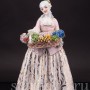 Фарфоровая статуэтка девушки Цветочница,  Luigi Fabris, Италия, пер. пол. 20 века.