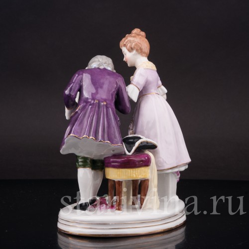 Фигурка из фарфора Первое свидание, Heubach, Германия, нач. 20 века.