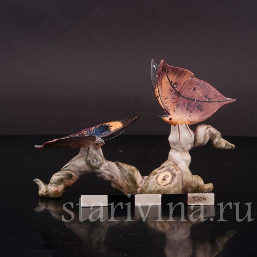 Фигурка из фарфора Две бабочки Калима инах Goebel, Германия, вт. пол. 20 в.