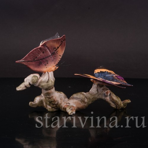 Фигурка из фарфора Две бабочки Калима инах Goebel, Германия, вт. пол. 20 в.