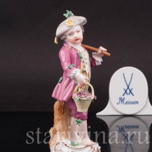 Мальчик с мотыгой, Meissen, Германия, кон. 18 в - нач. 19 вв
