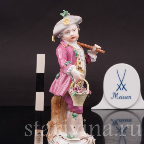 Мальчик с мотыгой, Meissen, Германия, кон. 18 в - нач. 19 вв