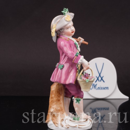 Мальчик с мотыгой, Meissen, Германия, кон. 18 в - нач. 19 вв