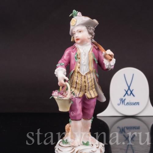Мальчик с мотыгой, Meissen, Германия, кон. 18 в - нач. 19 вв