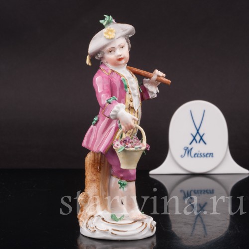 Мальчик с мотыгой, Meissen, Германия, кон. 18 в - нач. 19 вв