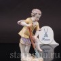 Фигурка из фарфора Мальчик с лопатой Meissen, Германия, 1950 г.