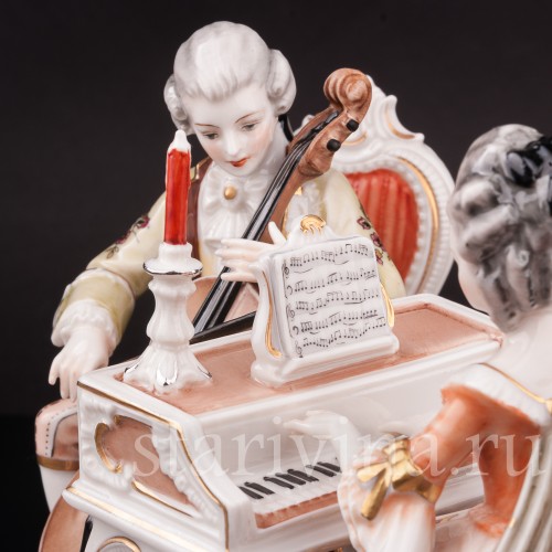 Композиция из фарфора Галантный дуэт, H.Hilbert, Германия, 1965-70 гг.