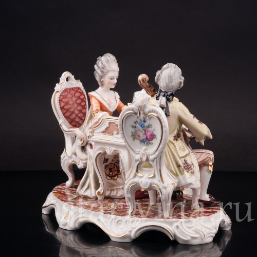 Композиция из фарфора Галантный дуэт, H.Hilbert, Германия, 1965-70 гг.