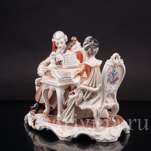 Композиция из фарфора Галантный дуэт, H.Hilbert, Германия, 1965-70 гг.