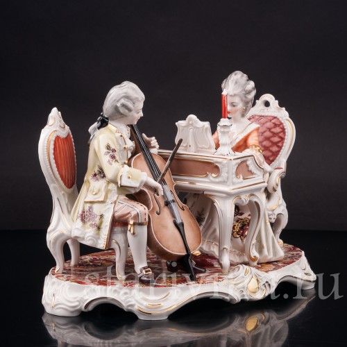 Композиция из фарфора Галантный дуэт, H.Hilbert, Германия, 1965-70 гг.