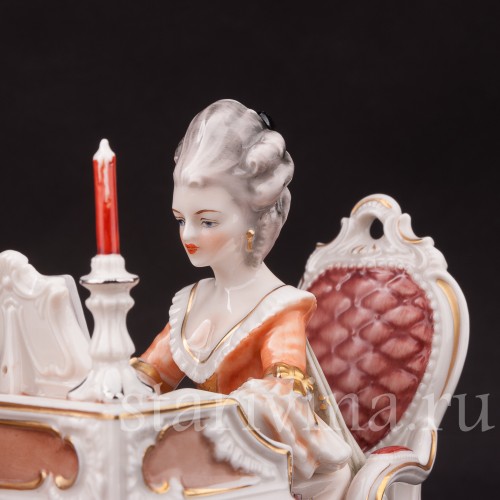 Композиция из фарфора Галантный дуэт, H.Hilbert, Германия, 1965-70 гг.