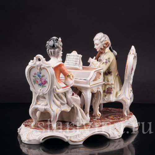 Композиция из фарфора Галантный дуэт, H.Hilbert, Германия, 1965-70 гг.