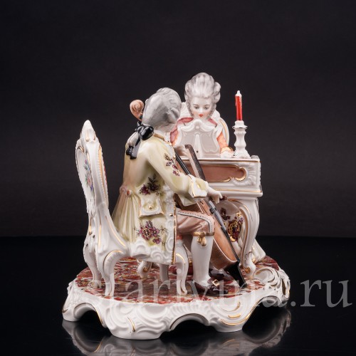 Композиция из фарфора Галантный дуэт, H.Hilbert, Германия, 1965-70 гг.