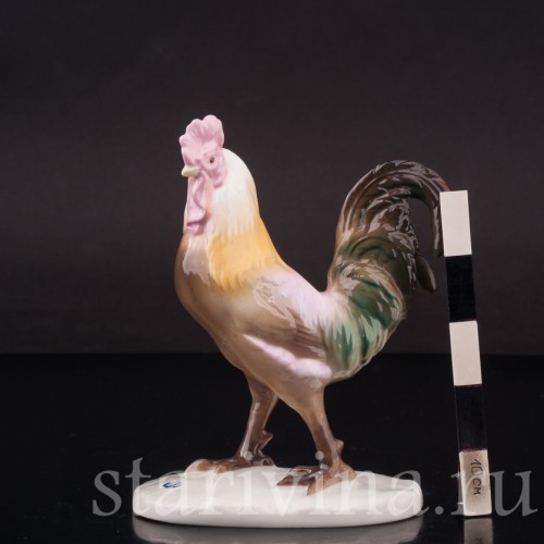 Фигурка птицы из фарфора Петух Nymphenburg, Германия, нач. 20 века.