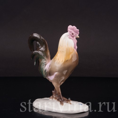 Фигурка птицы из фарфора Петух Nymphenburg, Германия, нач. 20 века.