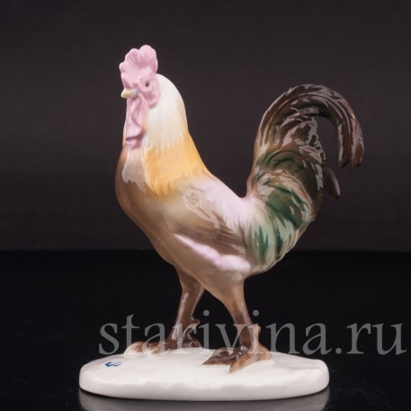 Фигурка птицы из фарфора Петух Nymphenburg, Германия, нач. 20 века.