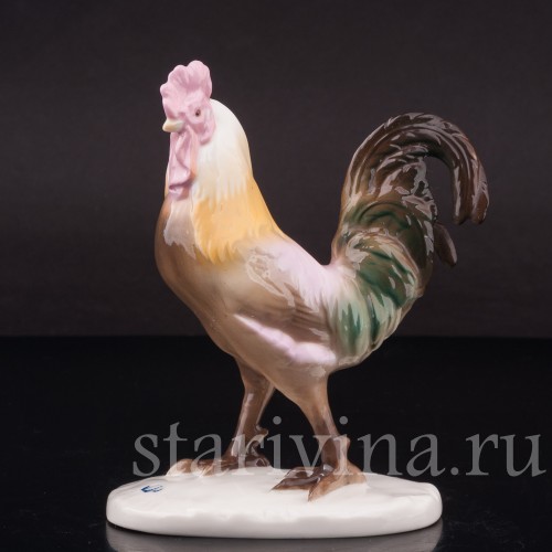 Фигурка птицы из фарфора Петух Nymphenburg, Германия, нач. 20 века.