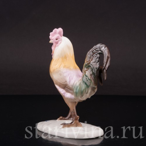 Фигурка птицы из фарфора Петух Nymphenburg, Германия, нач. 20 века.