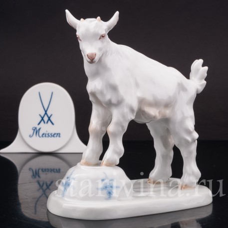 Фарфоровая фигурка Козлик и разбитая чашка, Meissen, Германия, 1962 г.