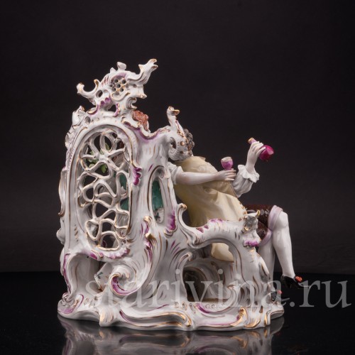 Фарфоровая композиция Вино любви, пасторальная пара, Volkstedt, Германия, нач. 20 в.