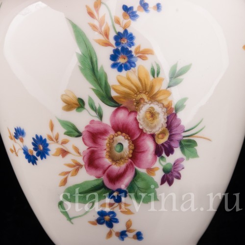 Ваза из фарфора Полевые цветы, Hutschenreuther, Германия, 1949-69 гг.