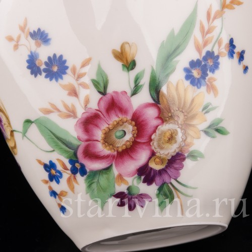 Ваза из фарфора Полевые цветы, Hutschenreuther, Германия, 1949-69 гг.