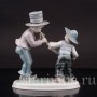Фигурка детей из фарфора Маленький оркестр, Metzler & Ortloff, Германия, перв. пол. 20 в.
