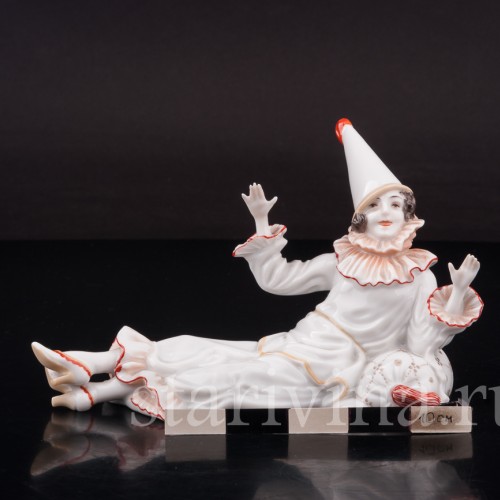 Фигурка из фарфора Забавная пьеретта, Rosenthal, Германия, 1930 год.