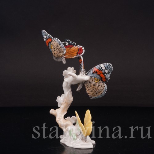 Фигурка из фарфора Бабочки Hutschenreuther, Германия, 1970 гг.