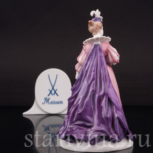 Фарфоровая статуэтка Изабелла, комедия дель арте, Meissen, Германия, нач. 20 в.