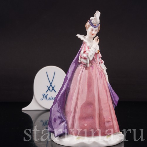 Фарфоровая статуэтка Изабелла, комедия дель арте, Meissen, Германия, нач. 20 в.