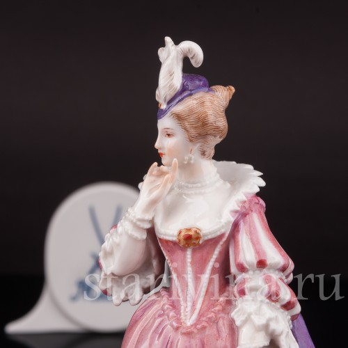 Фарфоровая статуэтка Изабелла, комедия дель арте, Meissen, Германия, нач. 20 в.