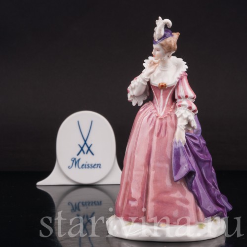 Фарфоровая статуэтка Изабелла, комедия дель арте, Meissen, Германия, нач. 20 в.