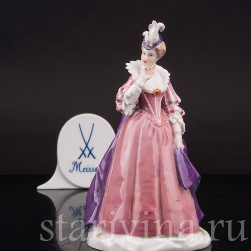 Фарфоровая статуэтка Изабелла, комедия дель арте, Meissen, Германия, нач. 20 в.