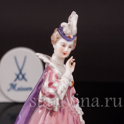 Фарфоровая статуэтка Изабелла, комедия дель арте, Meissen, Германия, нач. 20 в.