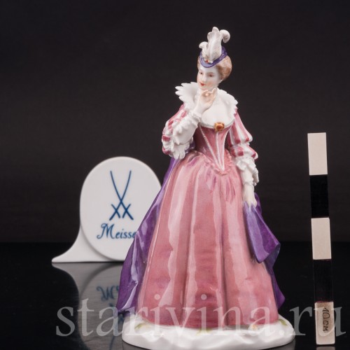 Фарфоровая статуэтка Изабелла, комедия дель арте, Meissen, Германия, нач. 20 в.