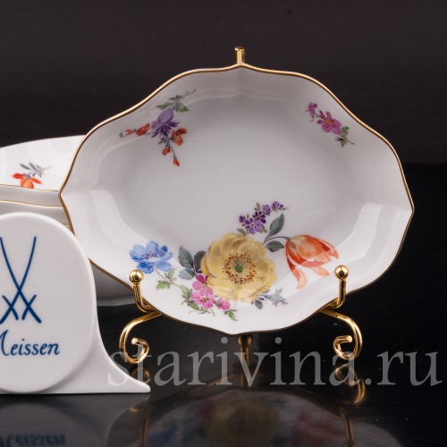 Декоративные тарелки Шесть малых менажниц Цветы, Meissen, Германия, сер. 20 в.