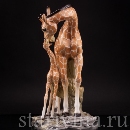Фаянсовая статуэтка Жирафы, Capodimonte, Италия, 1950 гг.