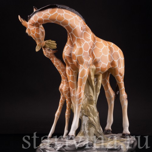 Фаянсовая статуэтка Жирафы, Capodimonte, Италия, 1950 гг.