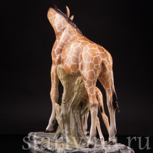 Фаянсовая статуэтка Жирафы, Capodimonte, Италия, 1950 гг.