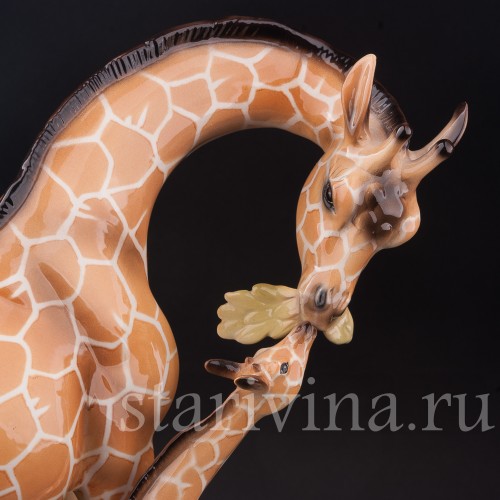 Фаянсовая статуэтка Жирафы, Capodimonte, Италия, 1950 гг.