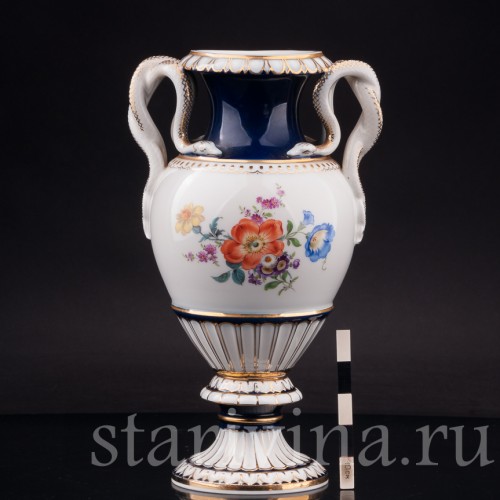 Фарфоровая ваза Змеи, Meissen, Германия, 1950 г.