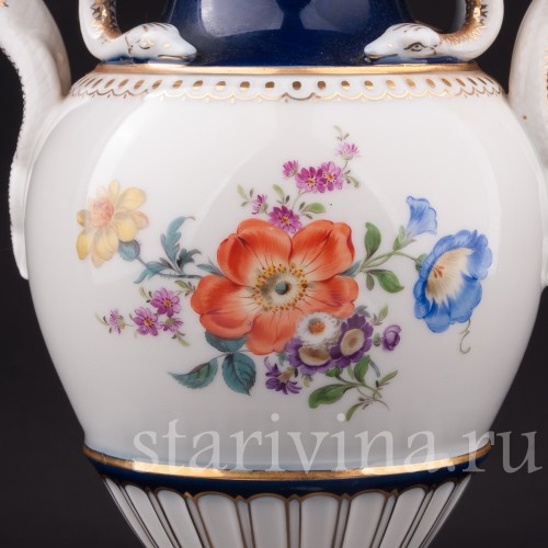 Фарфоровая ваза Змеи, Meissen, Германия, 1950 г.
