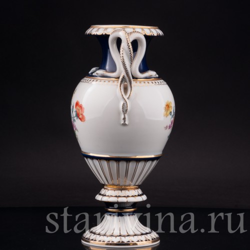 Фарфоровая ваза Змеи, Meissen, Германия, 1950 г.