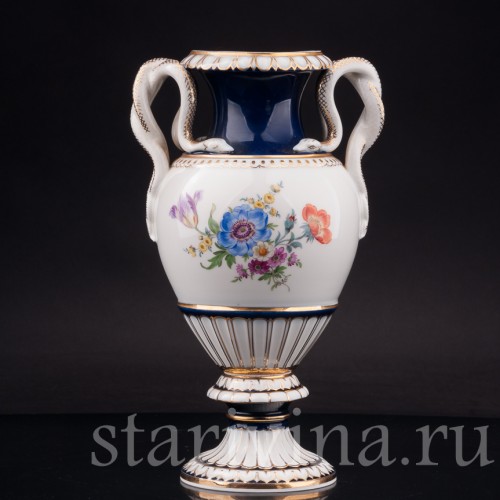 Фарфоровая ваза Змеи, Meissen, Германия, 1950 г.
