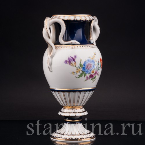 Фарфоровая ваза Змеи, Meissen, Германия, 1950 г.