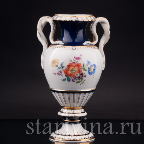 Фарфоровая ваза Змеи, Meissen, Германия, 1950 г.