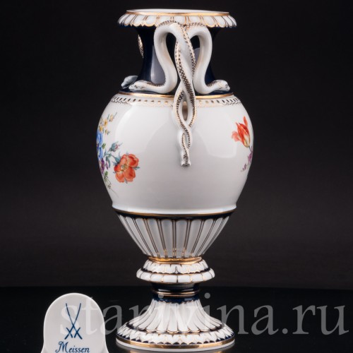 Фарфоровая ваза "Змеи", Meissen, Германия, 1950 год.
