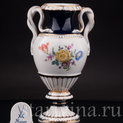 Фарфоровая ваза "Змеи", Meissen, Германия, 1950 год.