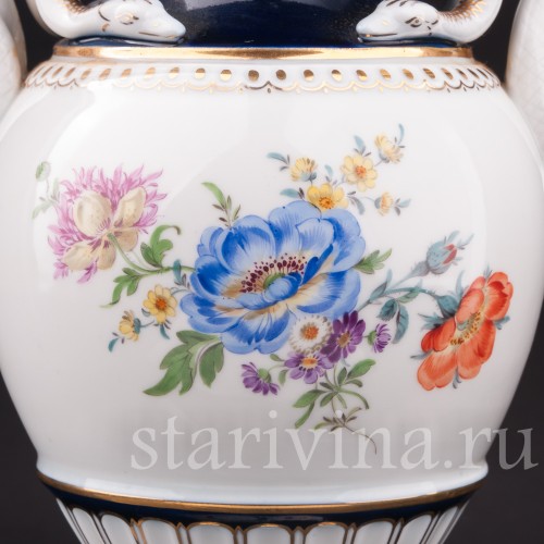 Фарфоровая ваза "Змеи", Meissen, Германия, 1950 год.